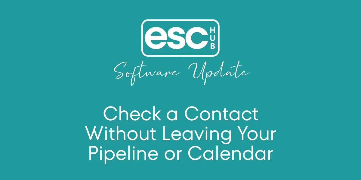 Check a Contact Without Leaving Your Pipeline or Calendar