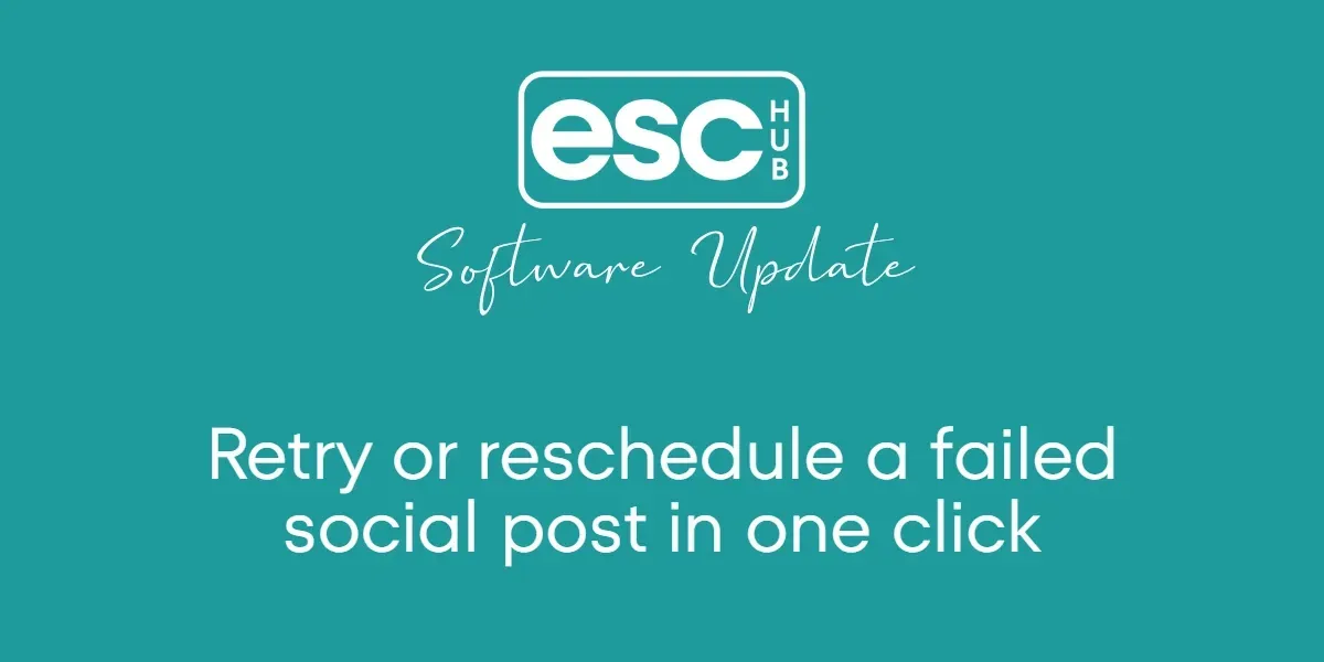 Retry or reschedule a failed social post in one click