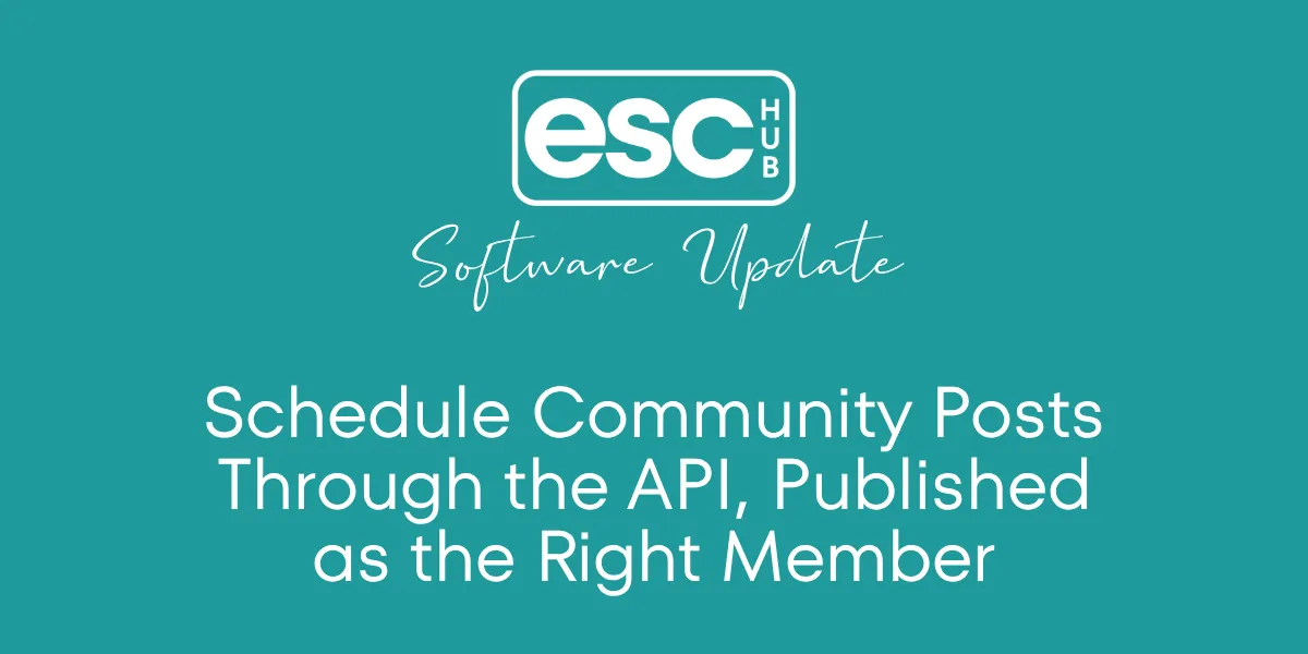 Schedule Community Posts Through the API, Published as the Right Member