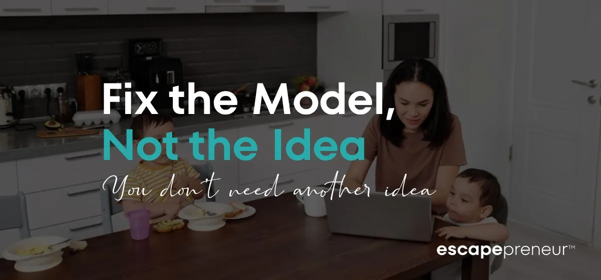 Work From Home Mom Ideas Won't Fix a Broken Model