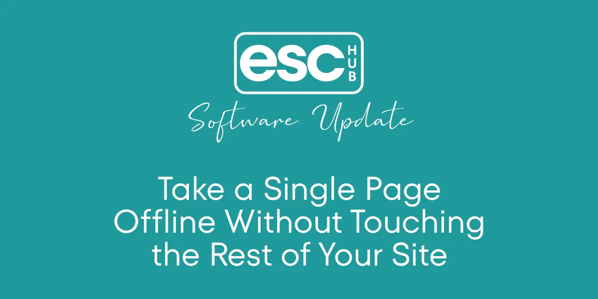 Take a Single Page Offline Without Touching the Rest of Your Site
