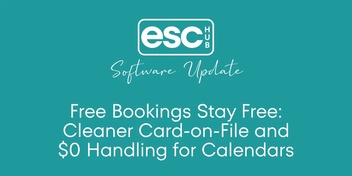 Free Bookings Stay Free: Cleaner Card-on-File and $0 Handling for Calendars