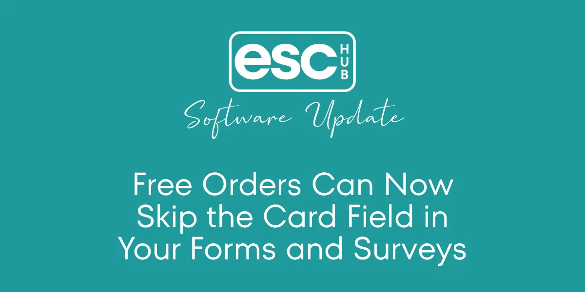 Free Orders Can Now Skip the Card Field in Your Forms and Surveys