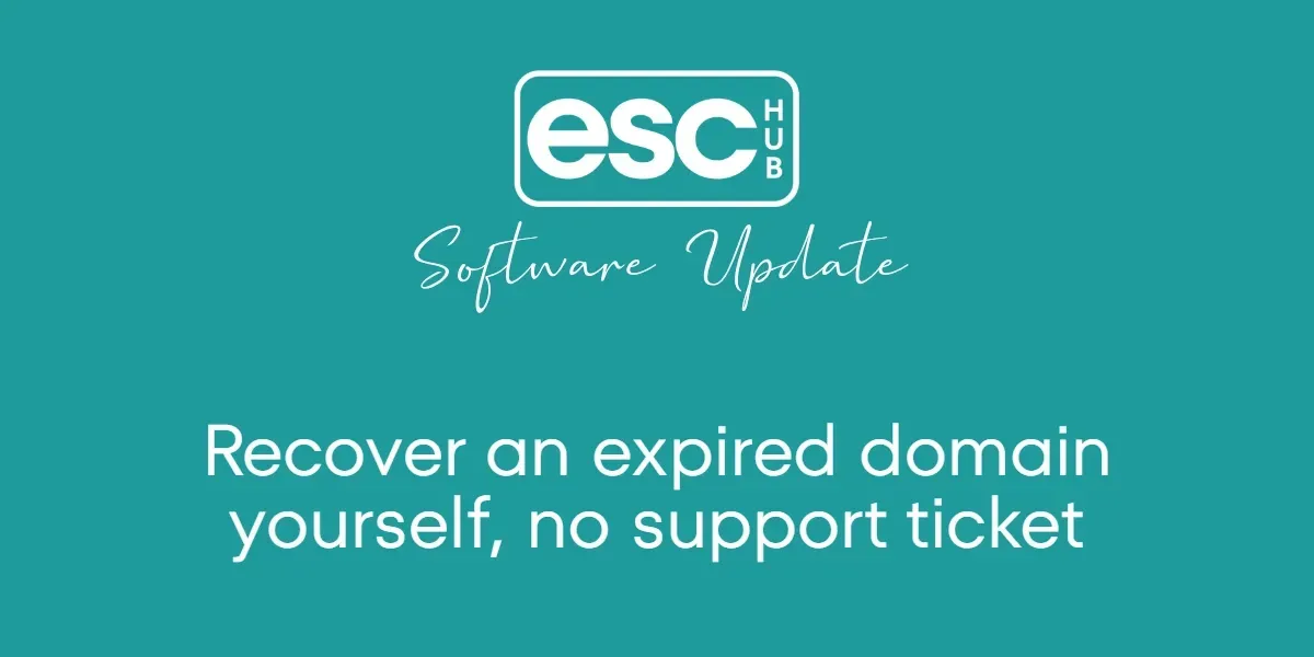 Recover an expired domain yourself, no support ticket