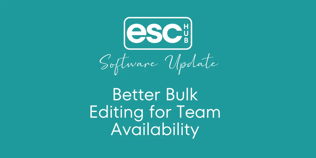 Better Bulk Editing for Team Availability
