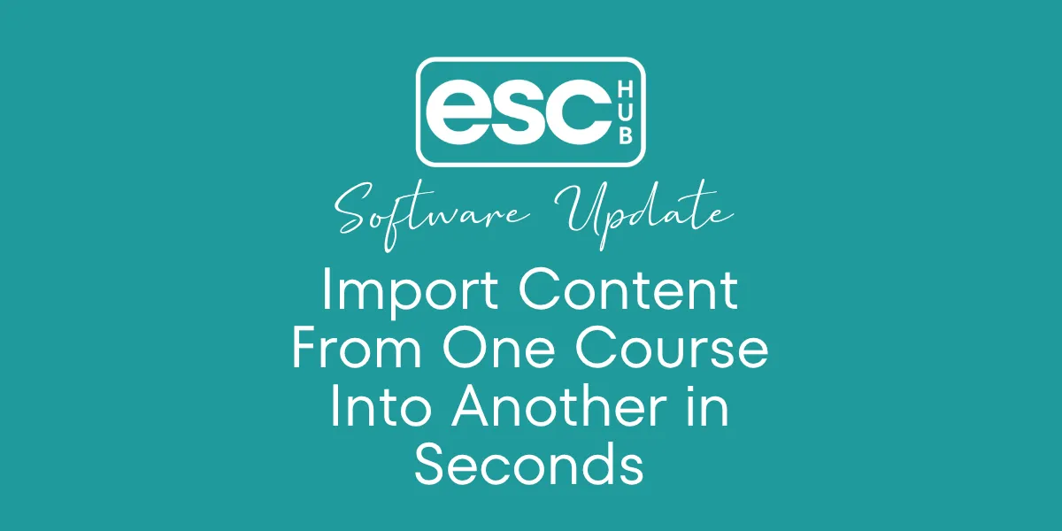 Import Content From One Course Into Another in Seconds