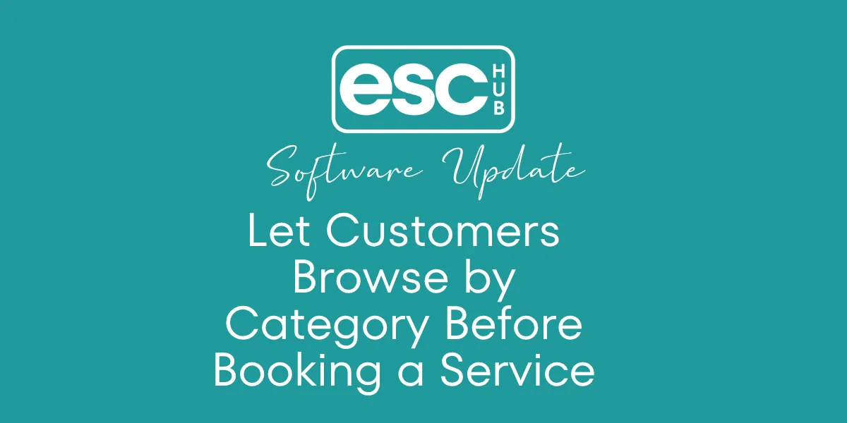 Let Customers Browse by Category Before Booking a Service