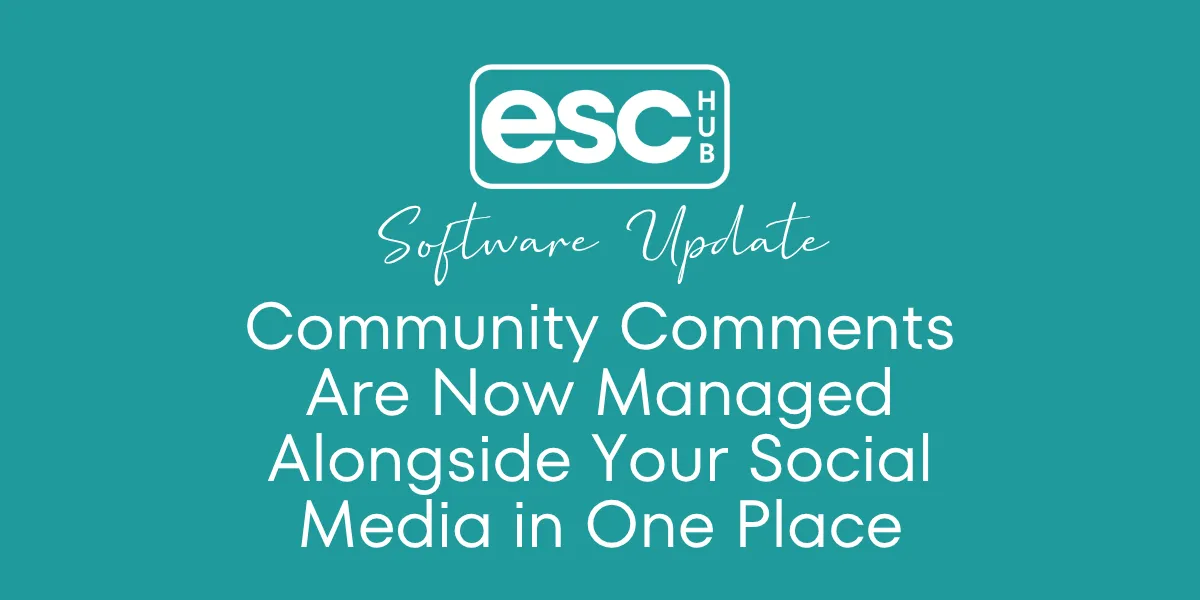 Community Comments Are Now Managed Alongside Your Social Media in One Place