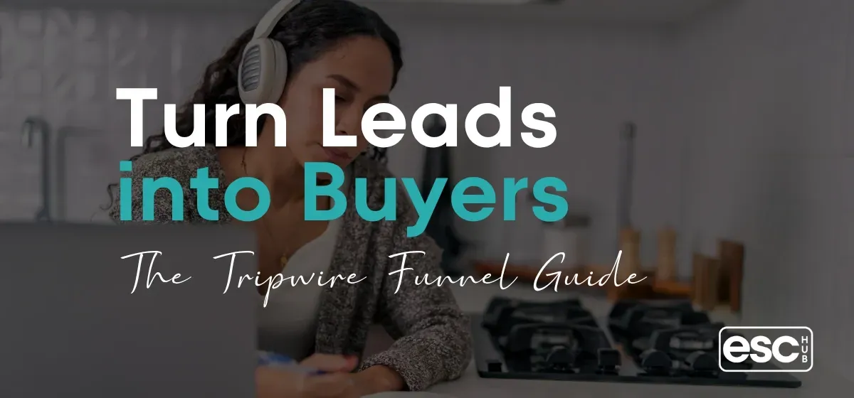 Woman working on laptop building a tripwire funnel for her online business
