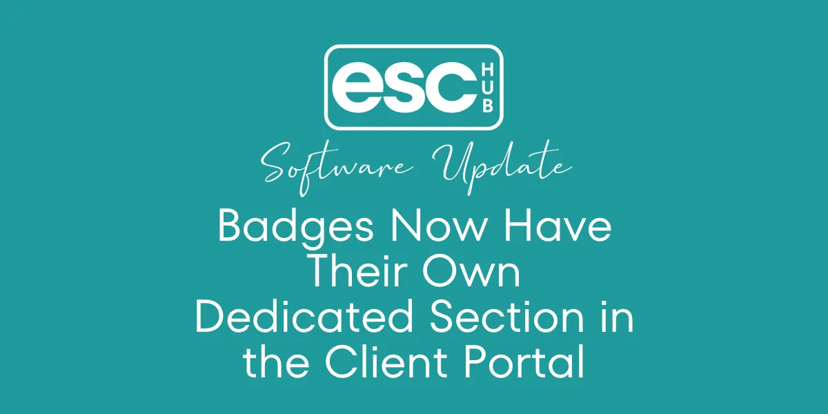 Badges Now Have Their Own Dedicated Section in the Client Portal