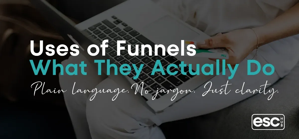 Visual guide to the uses of funnels for online business owners and coaches