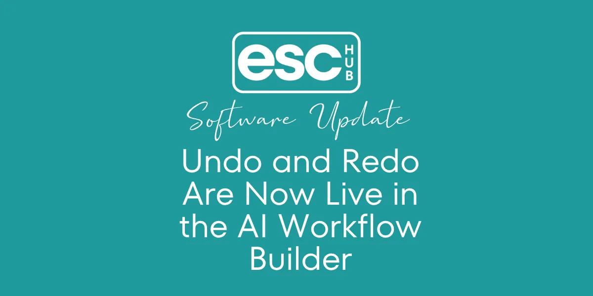 Undo and Redo Are Now Live in the AI Workflow Builder