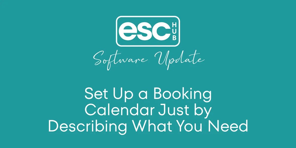 Set Up a Booking Calendar Just by Describing What You Need