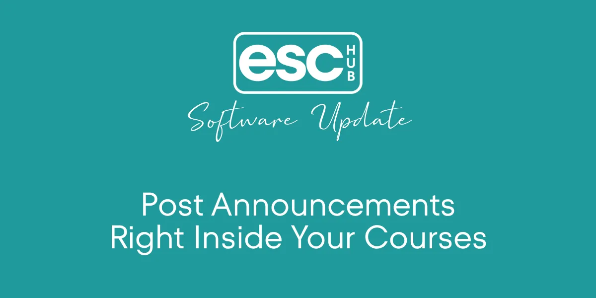 Post Announcements Right Inside Your Courses