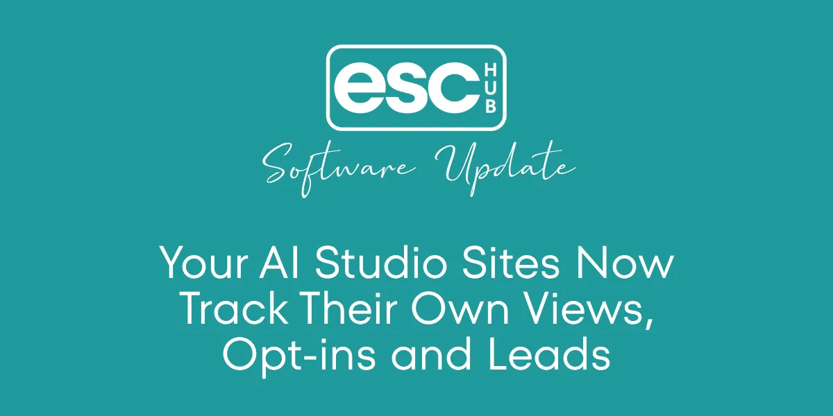 Your AI Studio Sites Now Track Their Own Views, Opt-ins and Leads