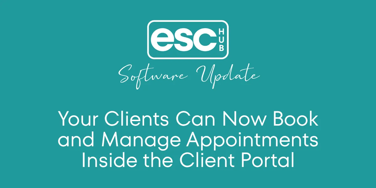 Your Clients Can Now Book and Manage Appointments Inside the Client Portal