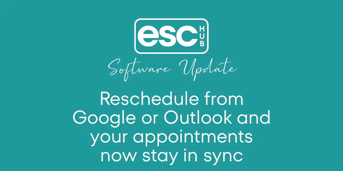 Reschedule from Google or Outlook and your appointments now stay in sync