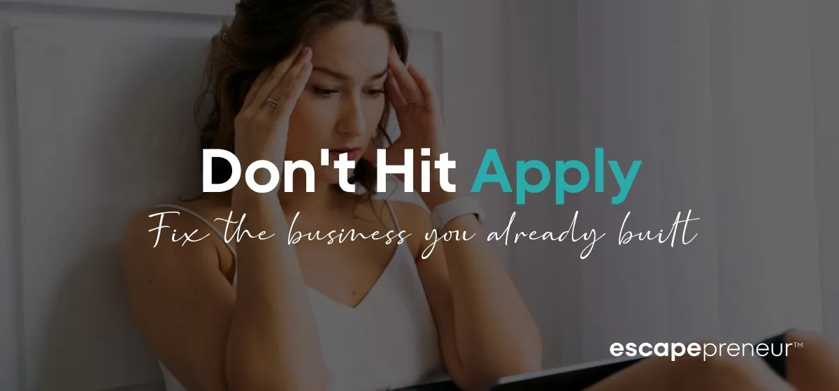 Work From Home Jobs Won't Fix the Freedom Business You Already Built