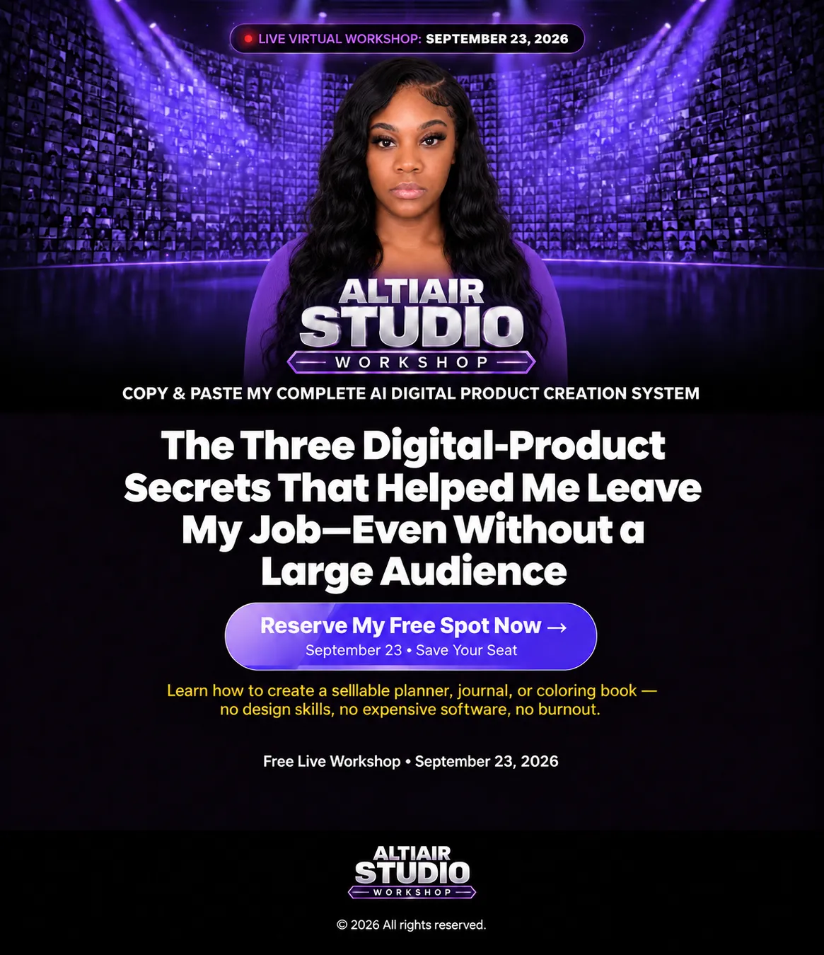 Keynada — Altiair Studio Workshop, September 23, 2026
