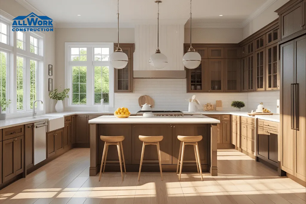 kitchen remodel done by allwork  construction