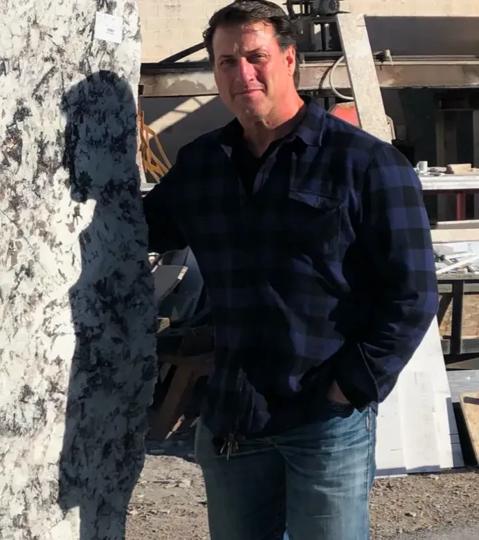 Countertop Rock owner Joe Ricciardi standing outside fabrication shop in Phoenix.