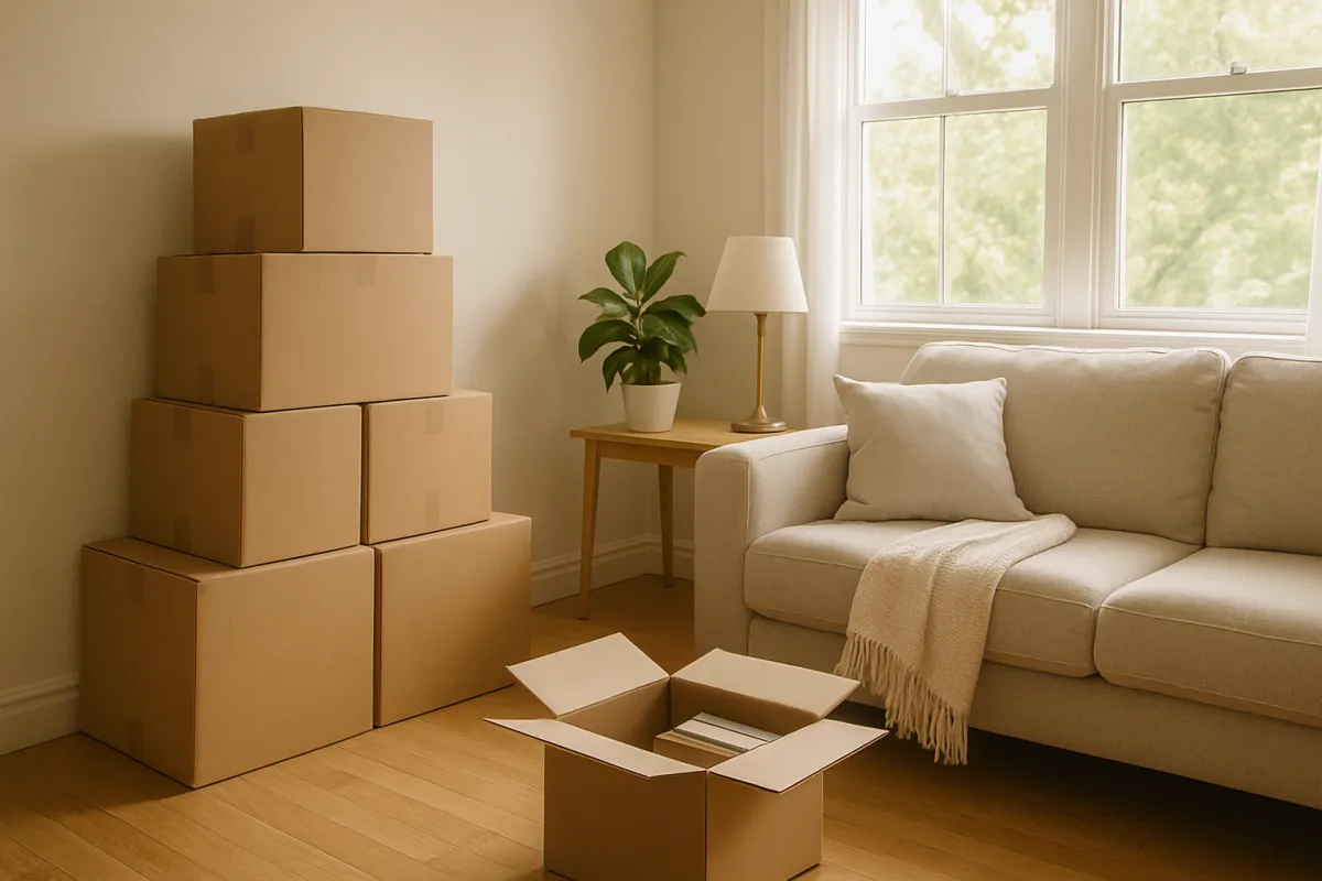 white couch and brown wooden table