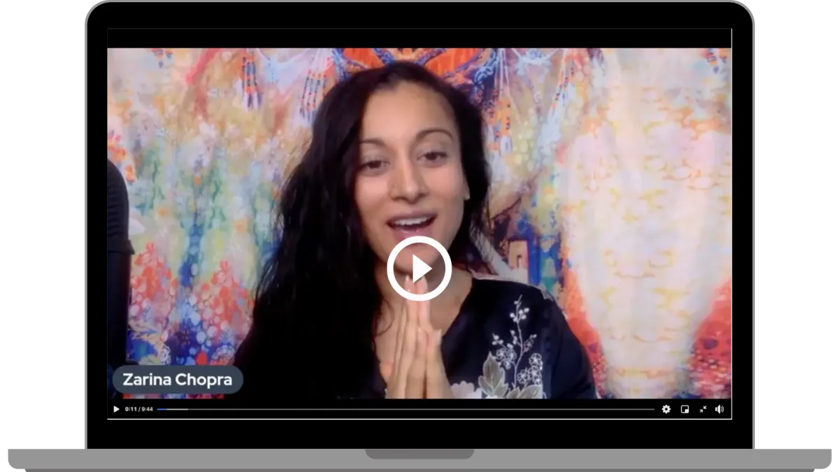 videocall with Zarina screenshot