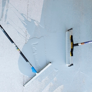 surface being coated with paint