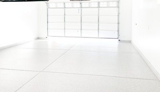 white garage floor