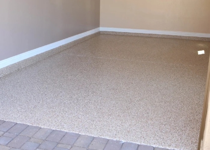 smooth and shiny epoxy coating floor