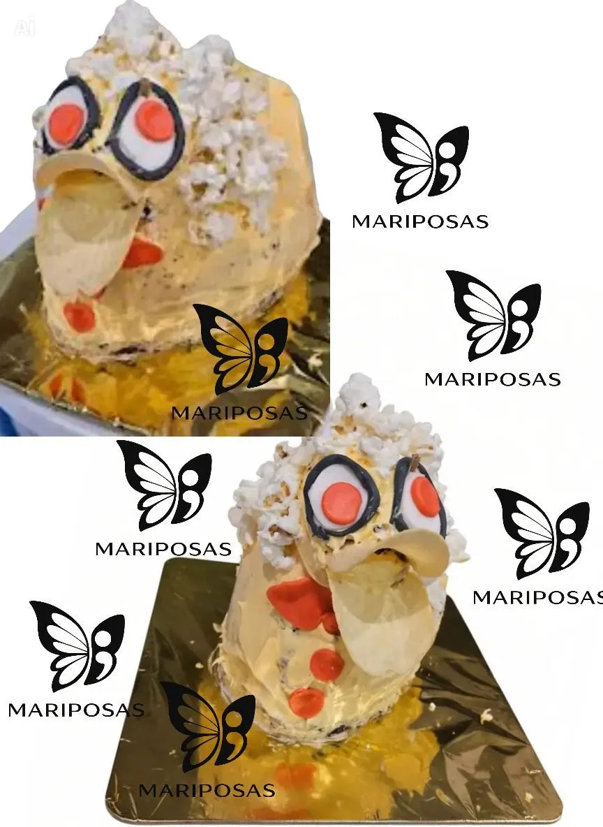 handmade duck cake custom birthday cake made with daughter simple setup Virginia Mariposas