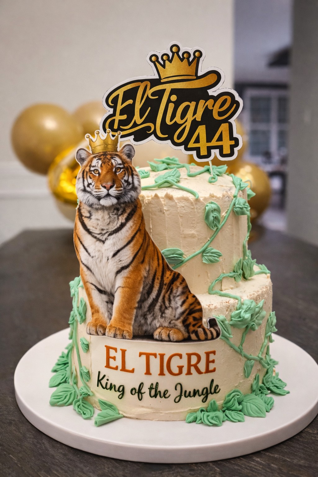 King of the Jungle | El Tigre Custom Birthday Cake