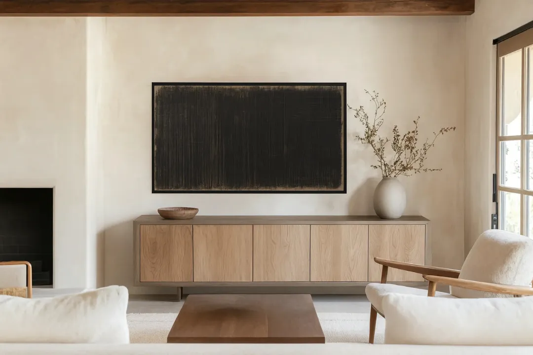 Modern hotel lobby with reception desk and seating area.