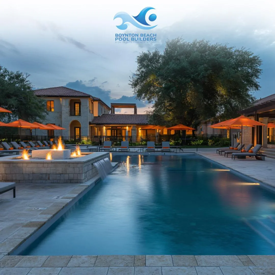 Hollywood Pool Builders keeps landscaping in tact during construction.