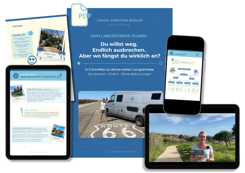 Langzeitreise-Planer-Mockup