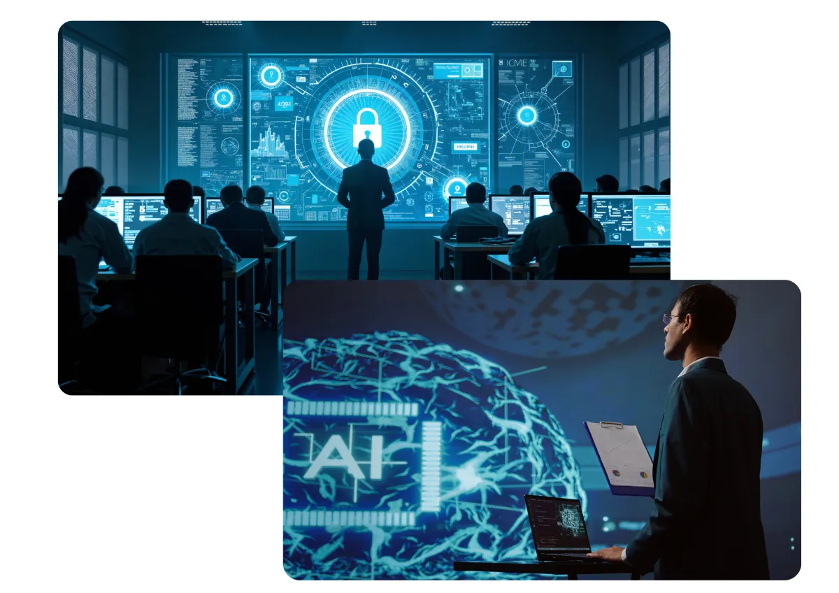 two person standing on gray tile paving