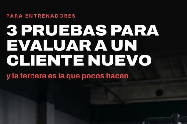 Ficha de evaluación inicial para entrenador personal