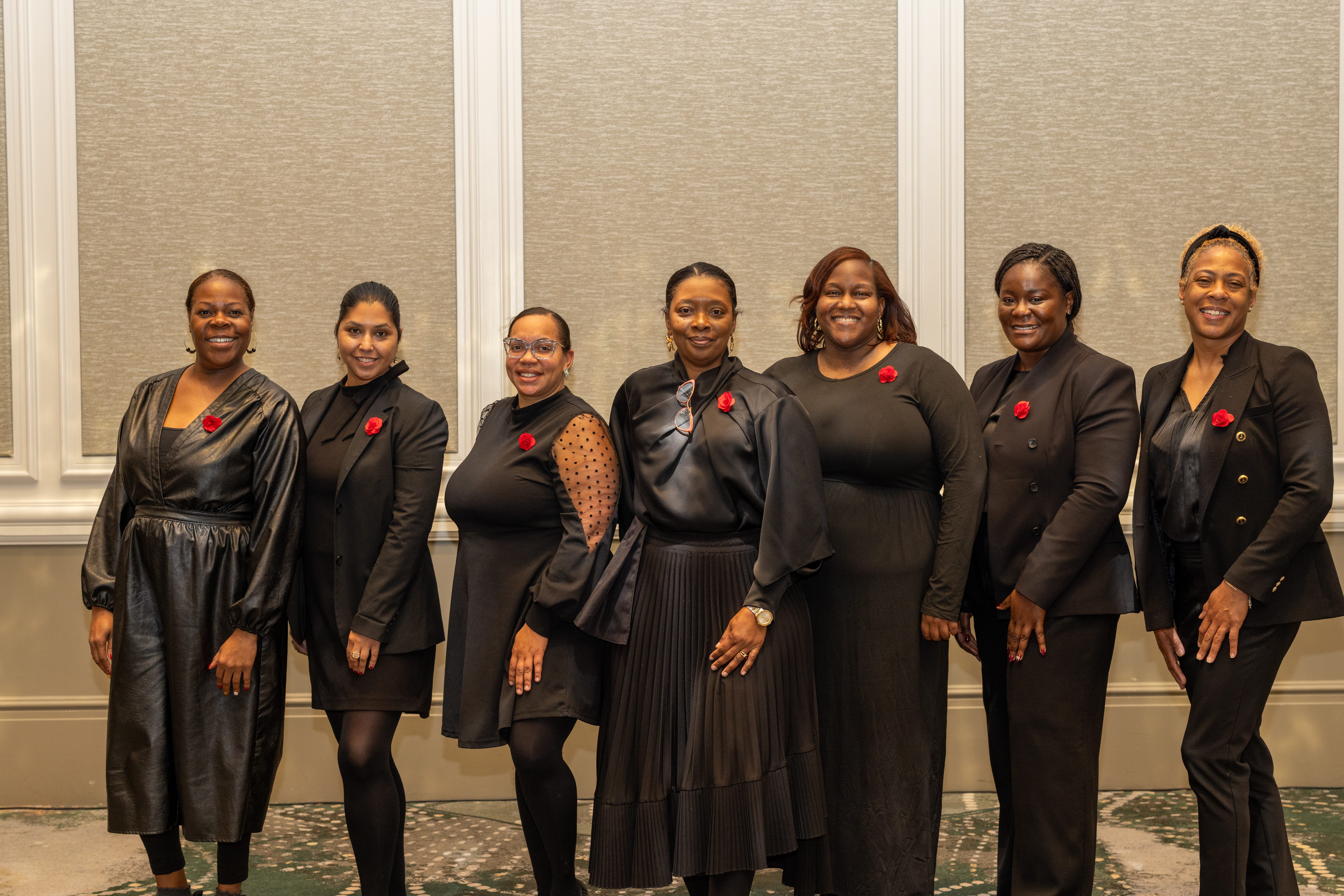 A professional event photographer capturing candid moments at a lively business conference, with diverse attendees in the background, modern lighting, and a dynamic composition emphasizing action and engagement.