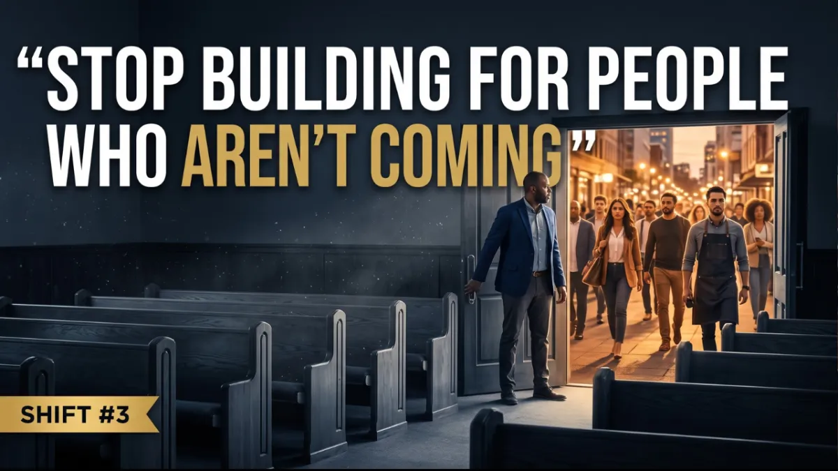 Stop Trying to Get People to Church. Take the Church to the People.