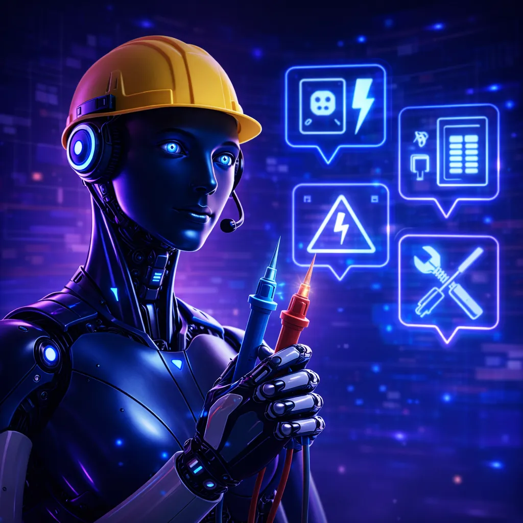 Digital illustration of a young man standing in a dark purple and blue environment, illuminated by the light of his smartphone as he looks down at the screen.