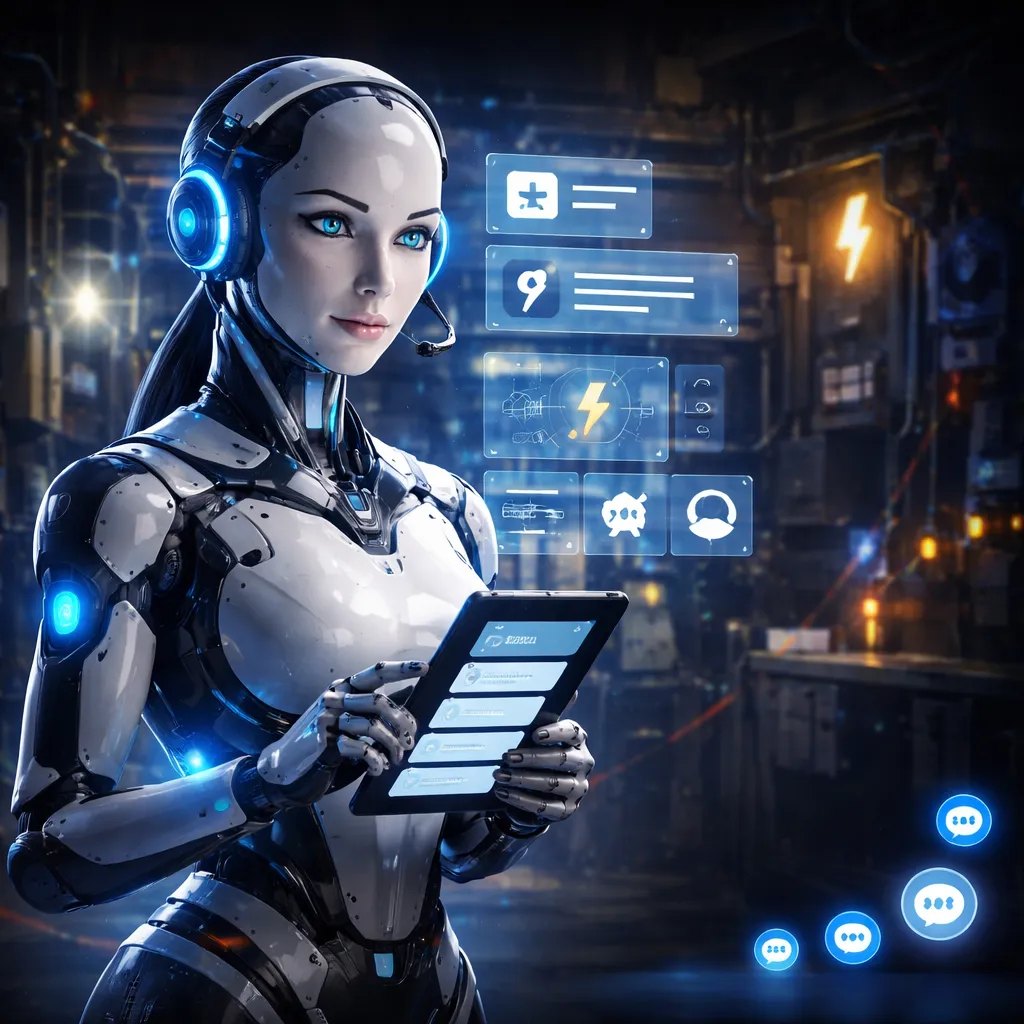 A robotic receptionist 
