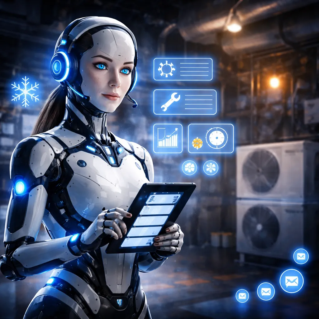 A robotic receptionist 