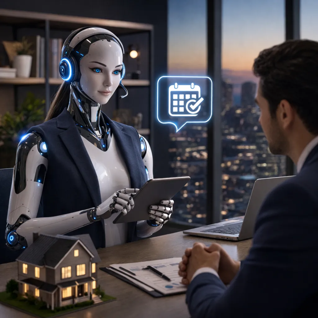 A robotic receptionist 