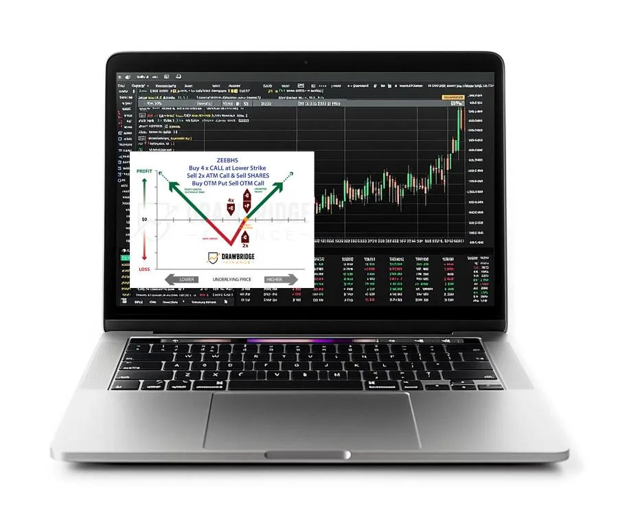 Silver Laptop with Stock Charts