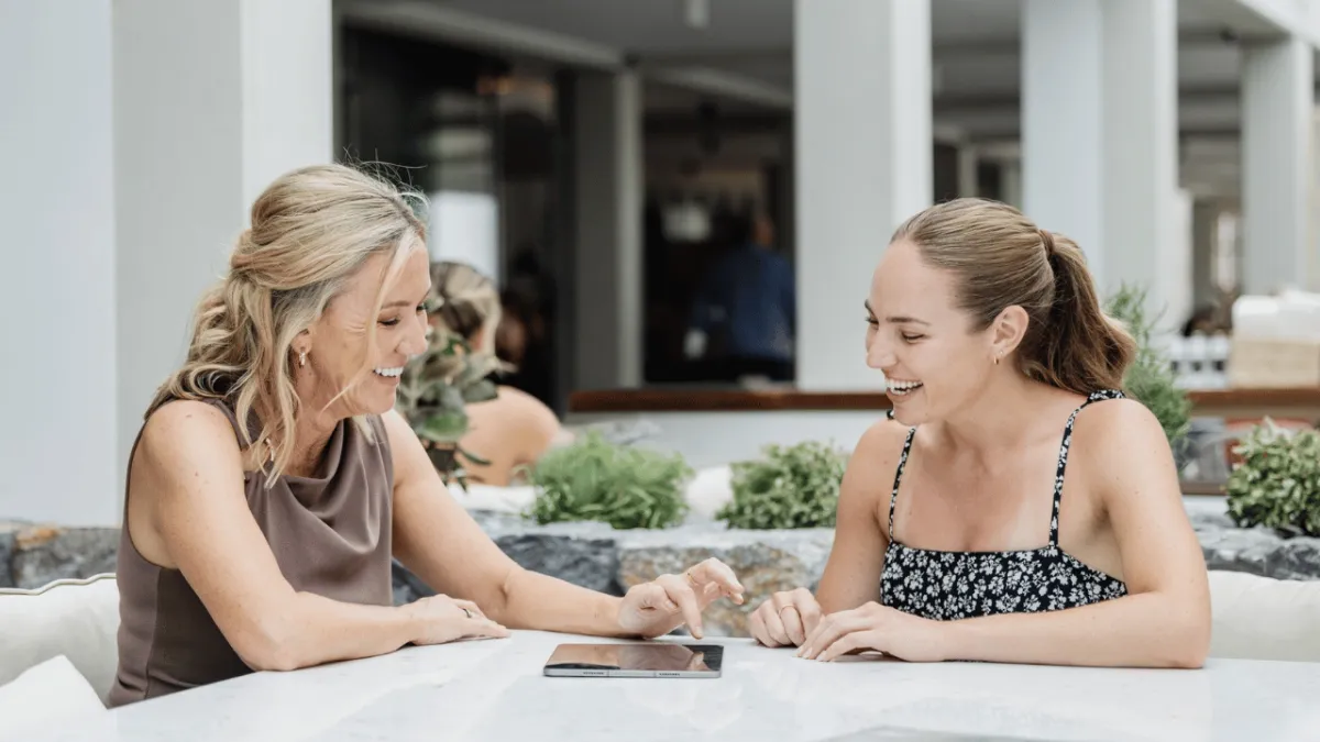 Women discussing life insurance protection options during an initial consultation.