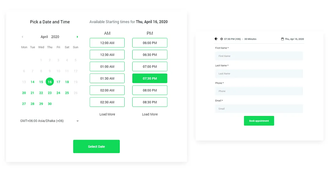 Calendar Booking System