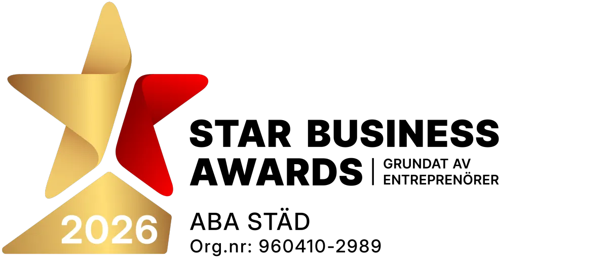 Diplom: Årets Award 2024 tilldelat ABA Städ för kvalitet och kundnöjdhet