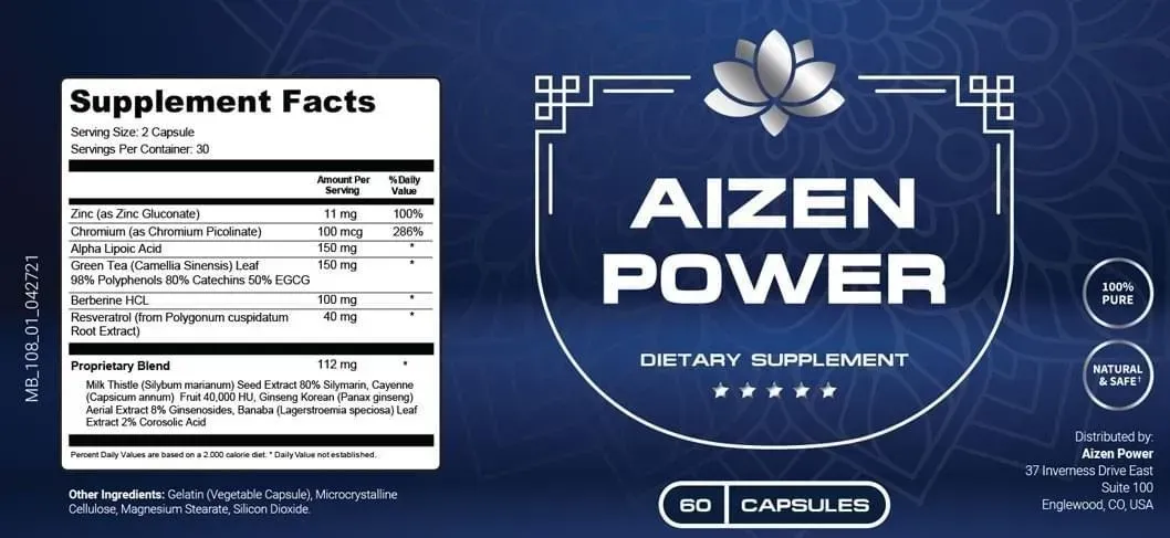 Aizen Power supplement fact