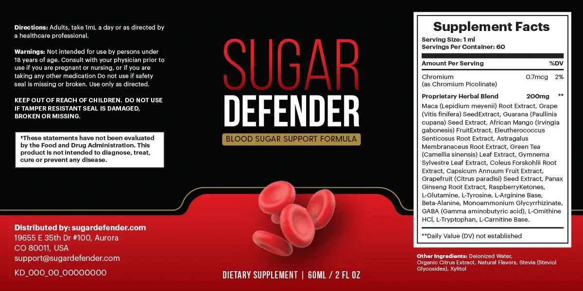 suagr defender spplement facts