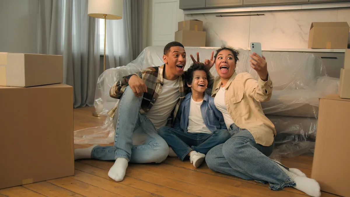 Happy Family In New Home Springfield Mass